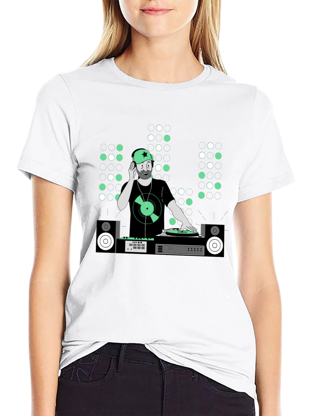 DJ Graphic Tee - Music Lover Black T-Shirt