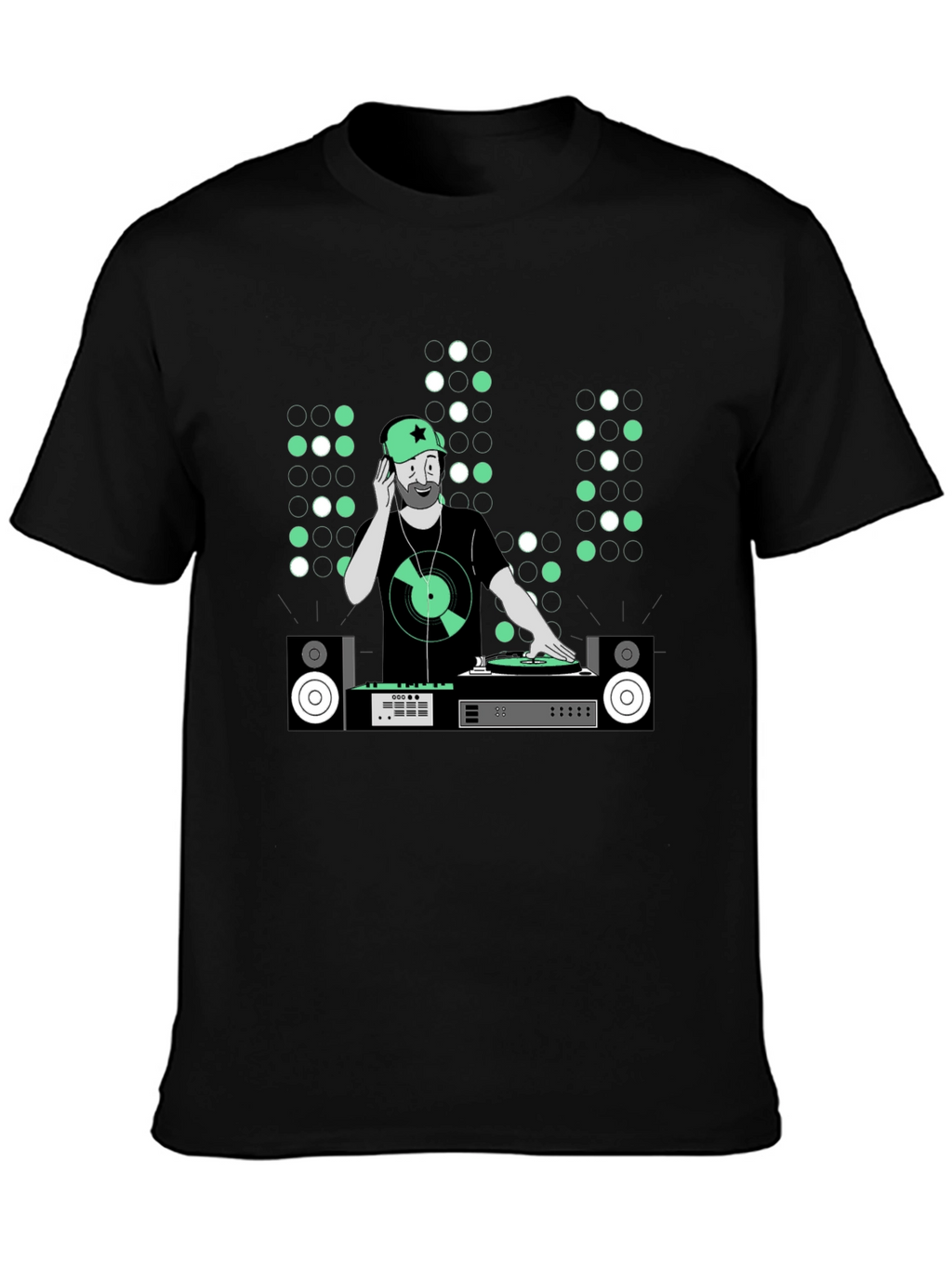 DJ Graphic Tee - Music Lover Black T-Shirt