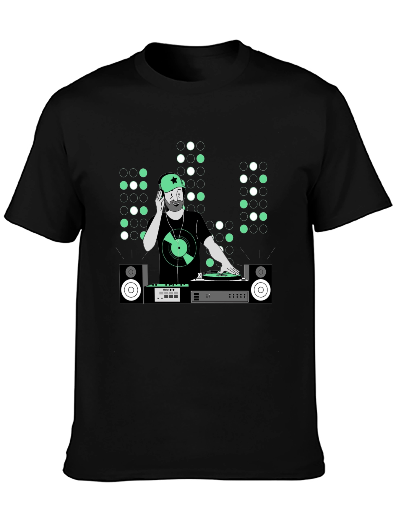 DJ Graphic Tee - Music Lover Black T-Shirt