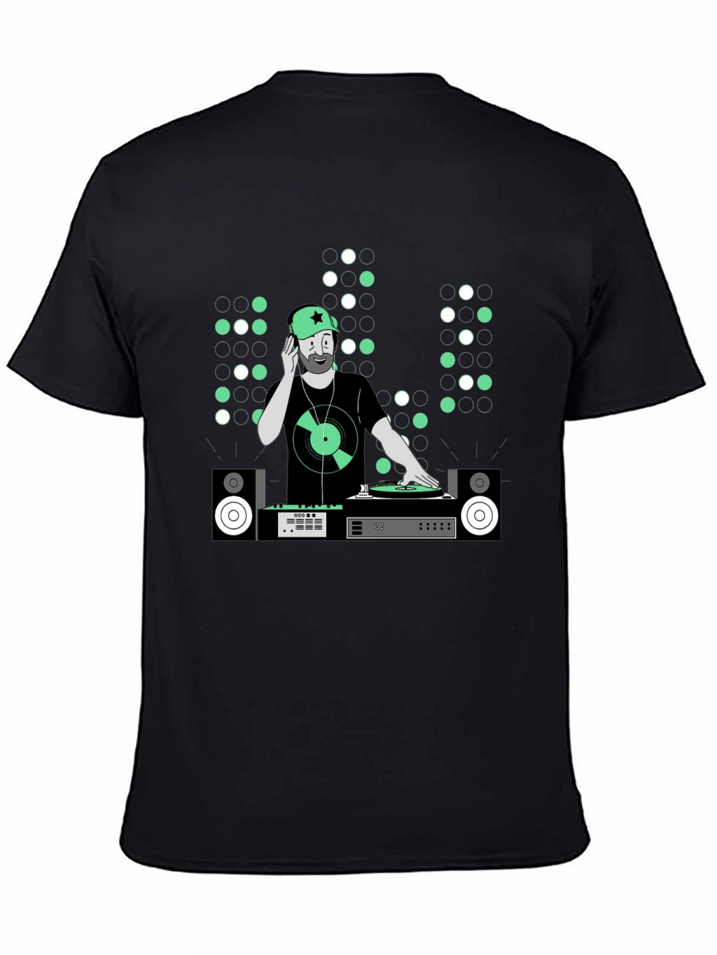 DJ Graphic Tee - Music Lover Black T-Shirt