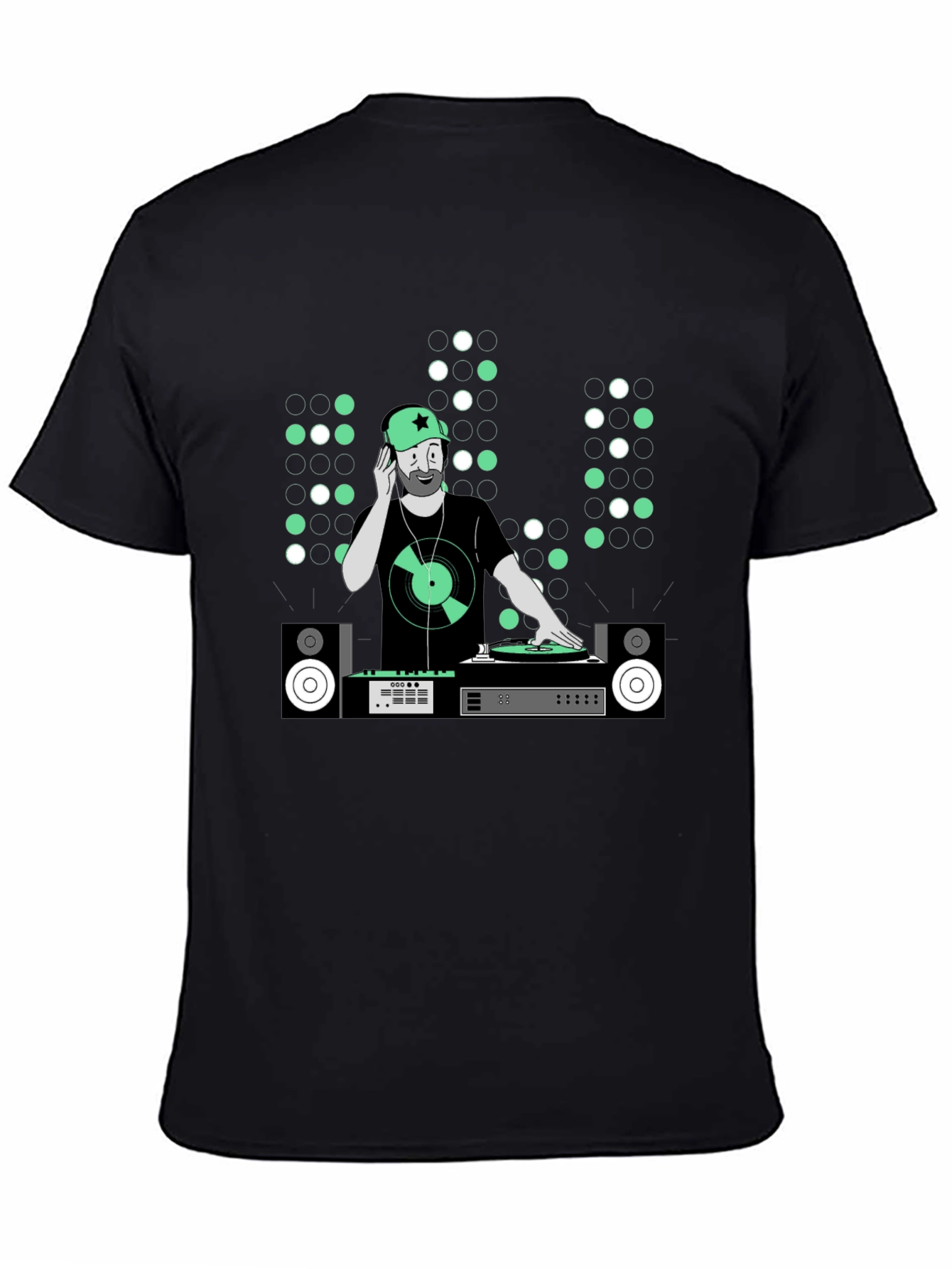 DJ Graphic Tee - Music Lover Black T-Shirt