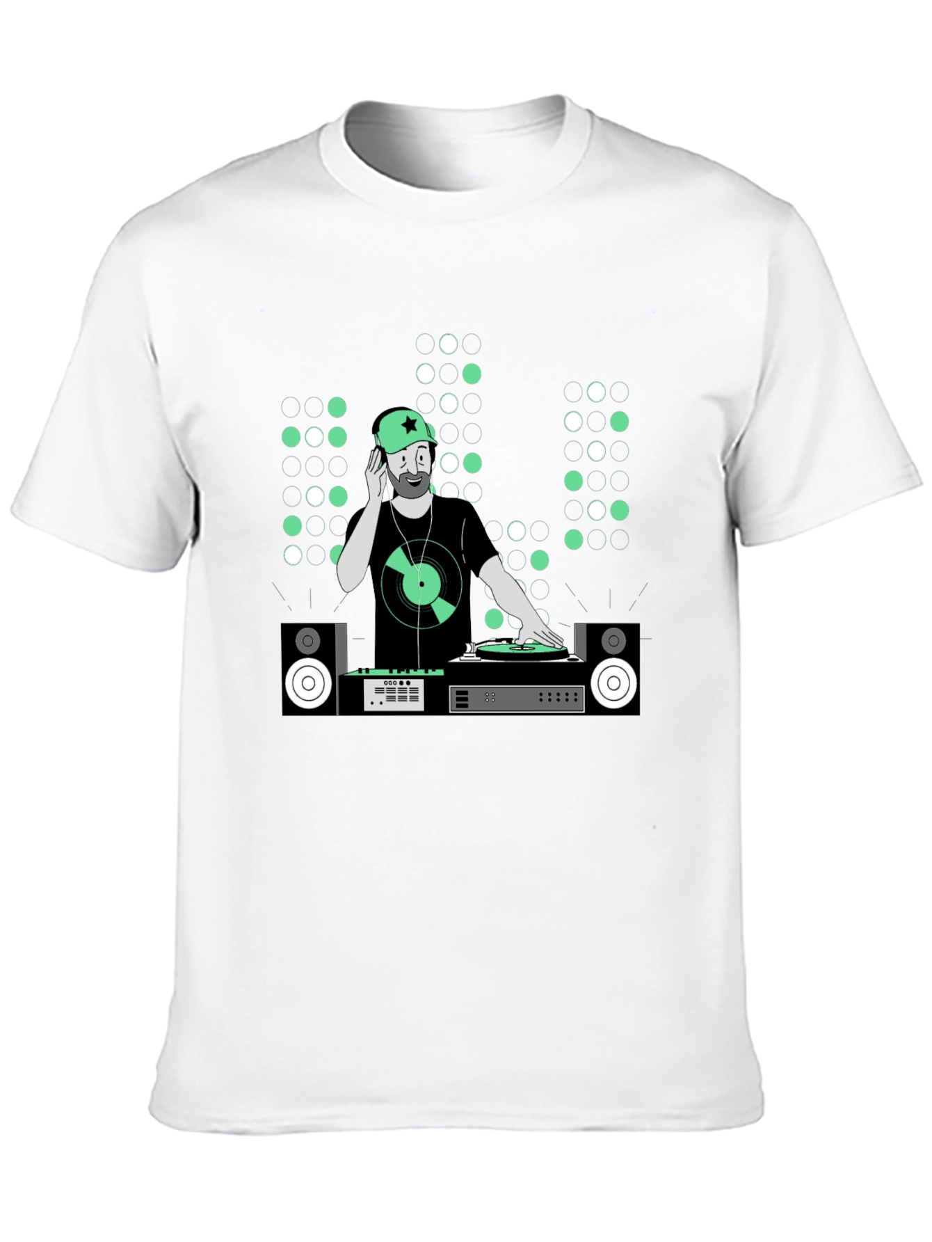 DJ Graphic Tee - Music Lover Black T-Shirt