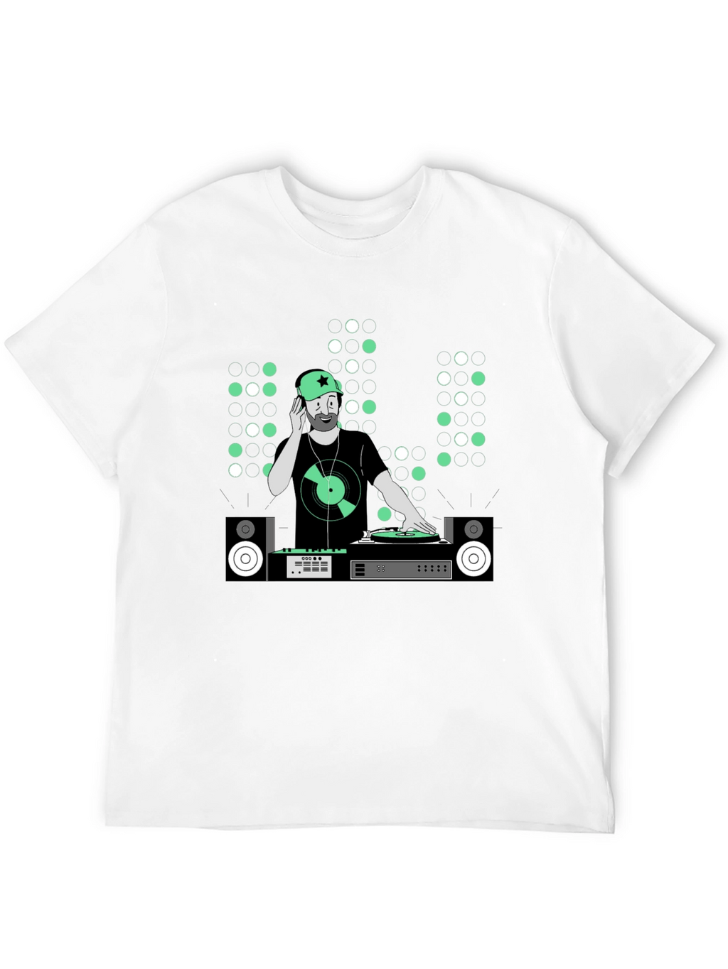 DJ Graphic Tee - Music Lover Black T-Shirt