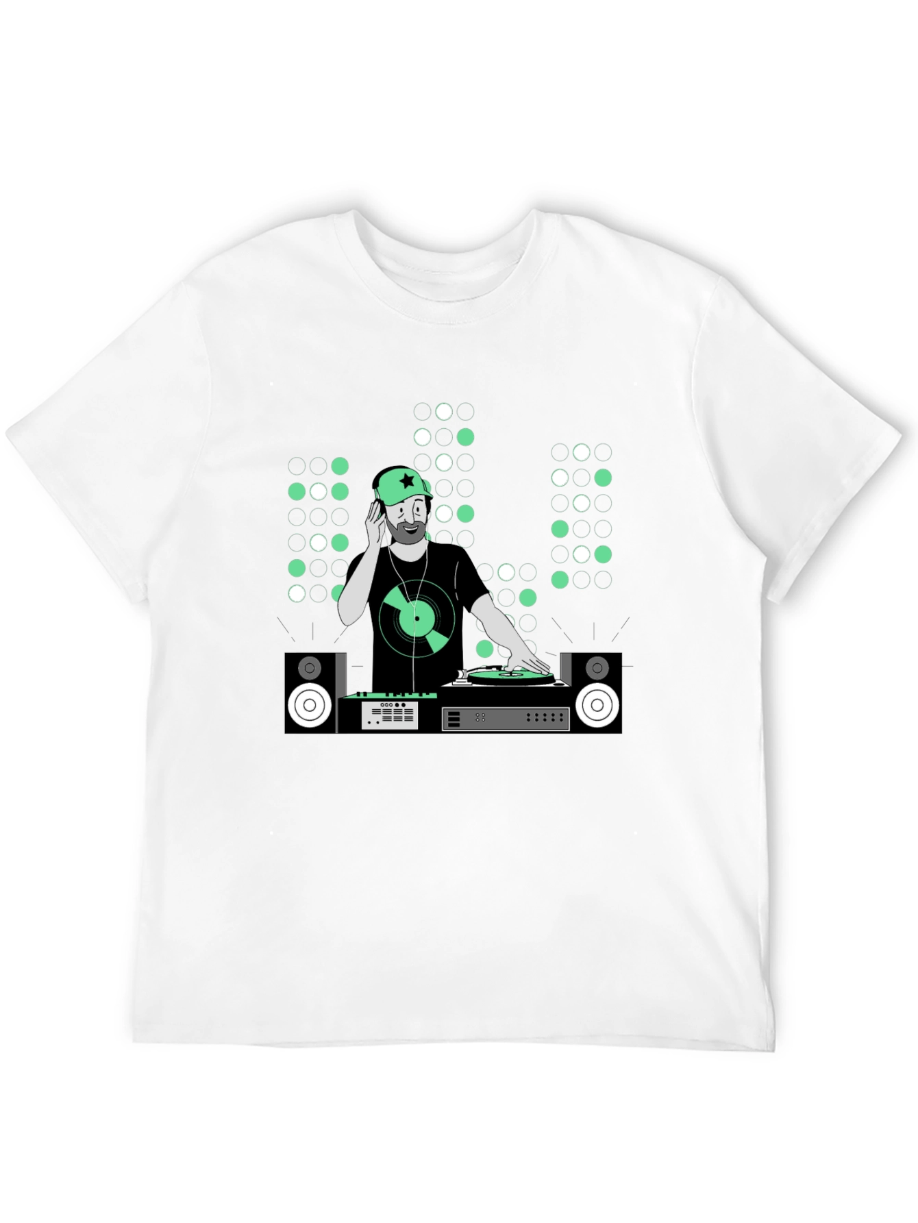 DJ Graphic Tee - Music Lover Black T-Shirt