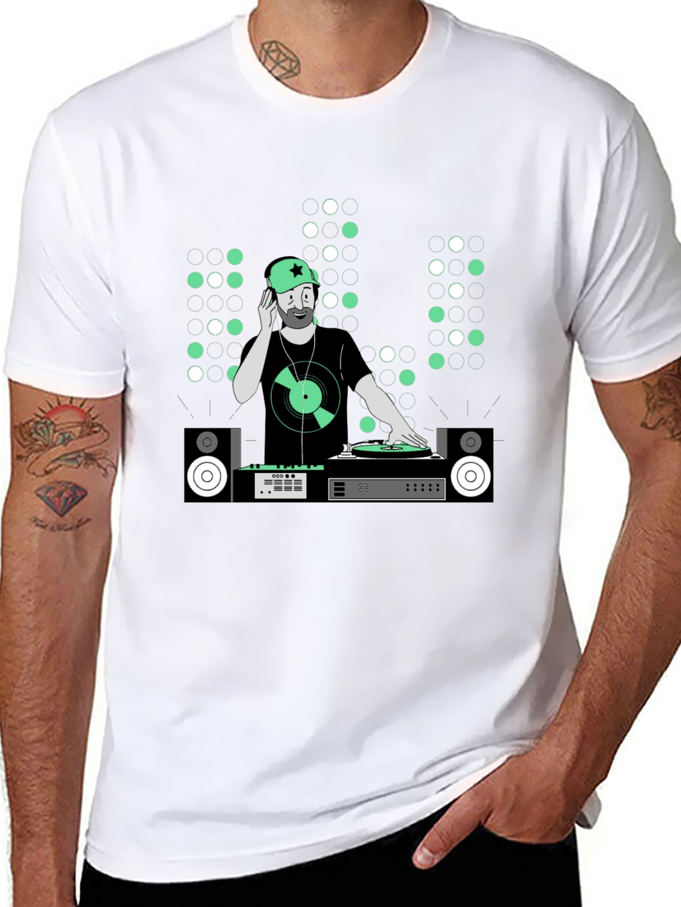 DJ Graphic Tee - Music Lover Black T-Shirt
