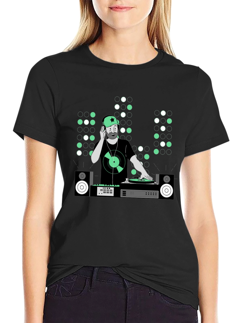 DJ Graphic Tee - Music Lover Black T-Shirt