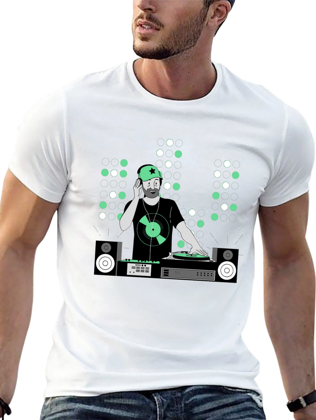 DJ Graphic Tee - Music Lover Black T-Shirt