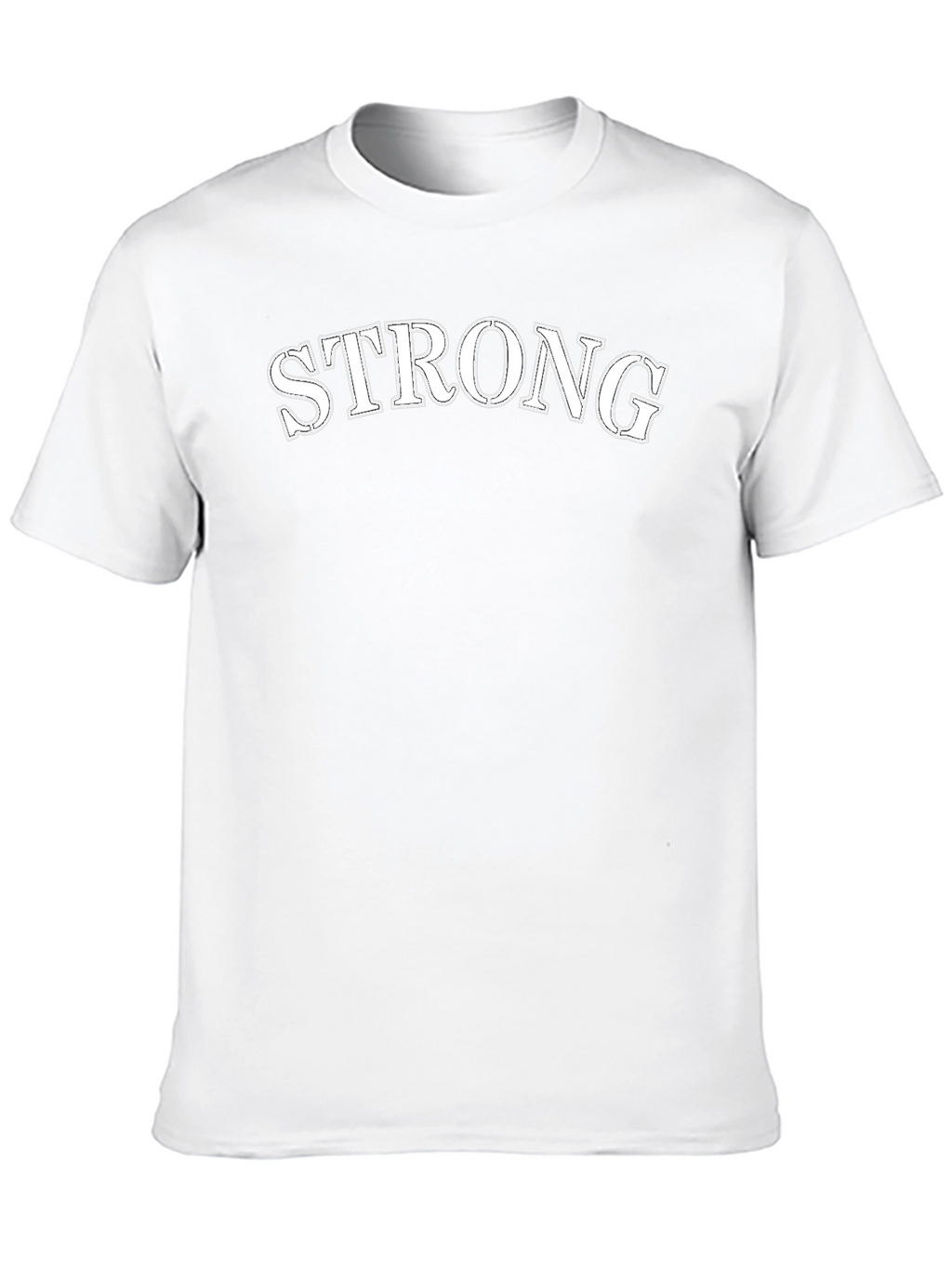 Strong Graphic Tee - Black Cotton Casual Shirt