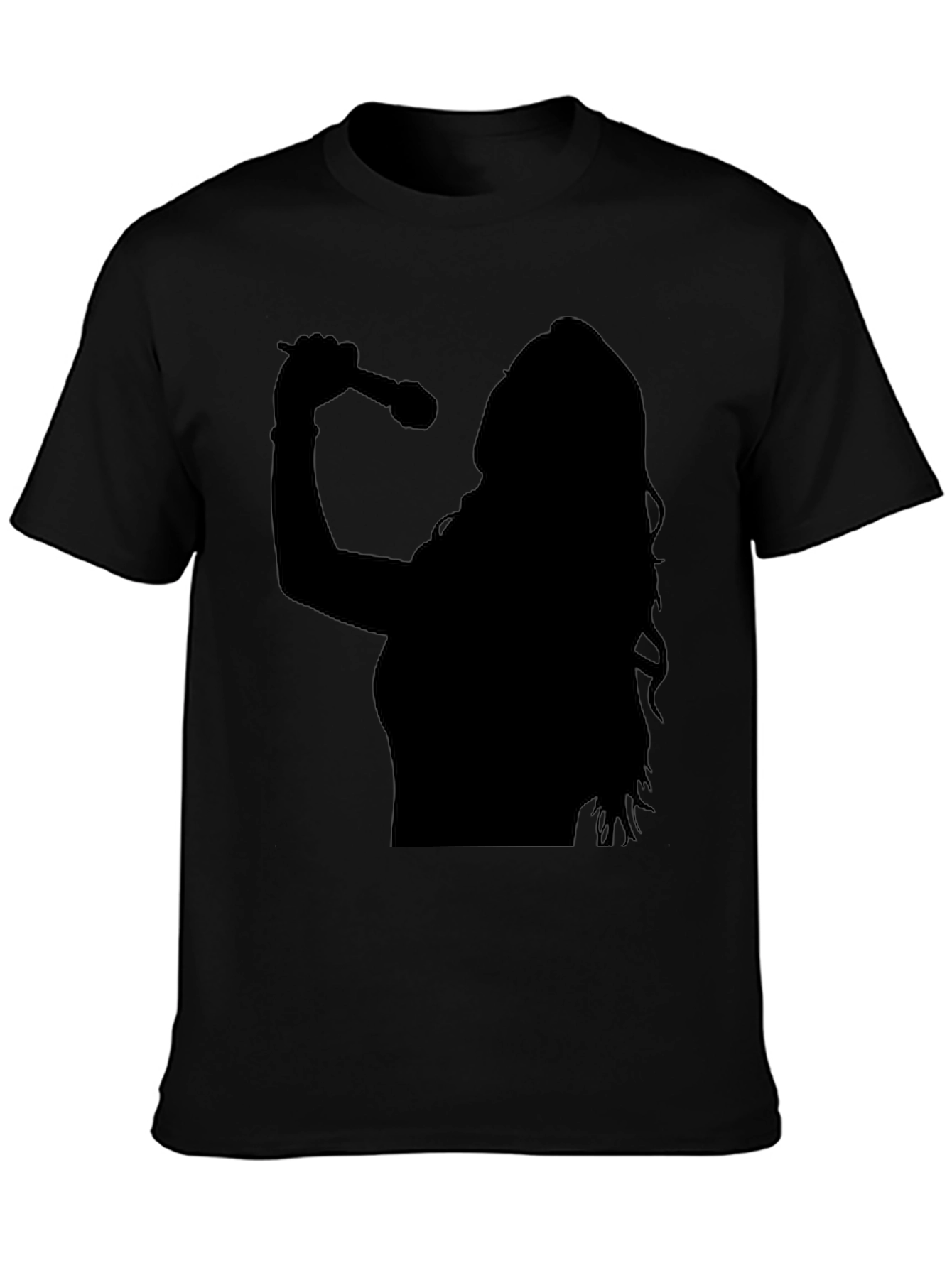 Silhouette Singer Graphic Tee - Black