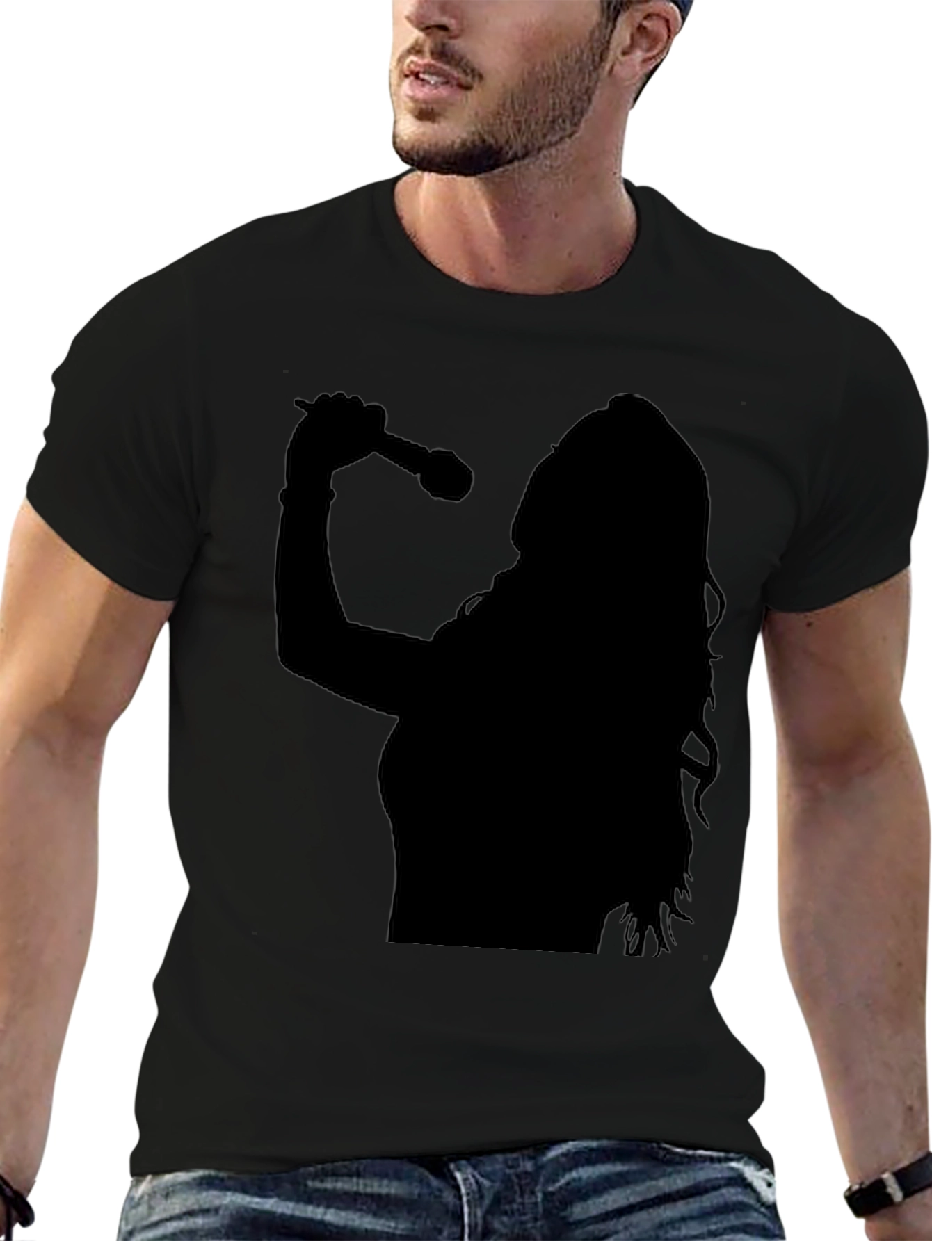 Silhouette Singer Graphic Tee - Black
