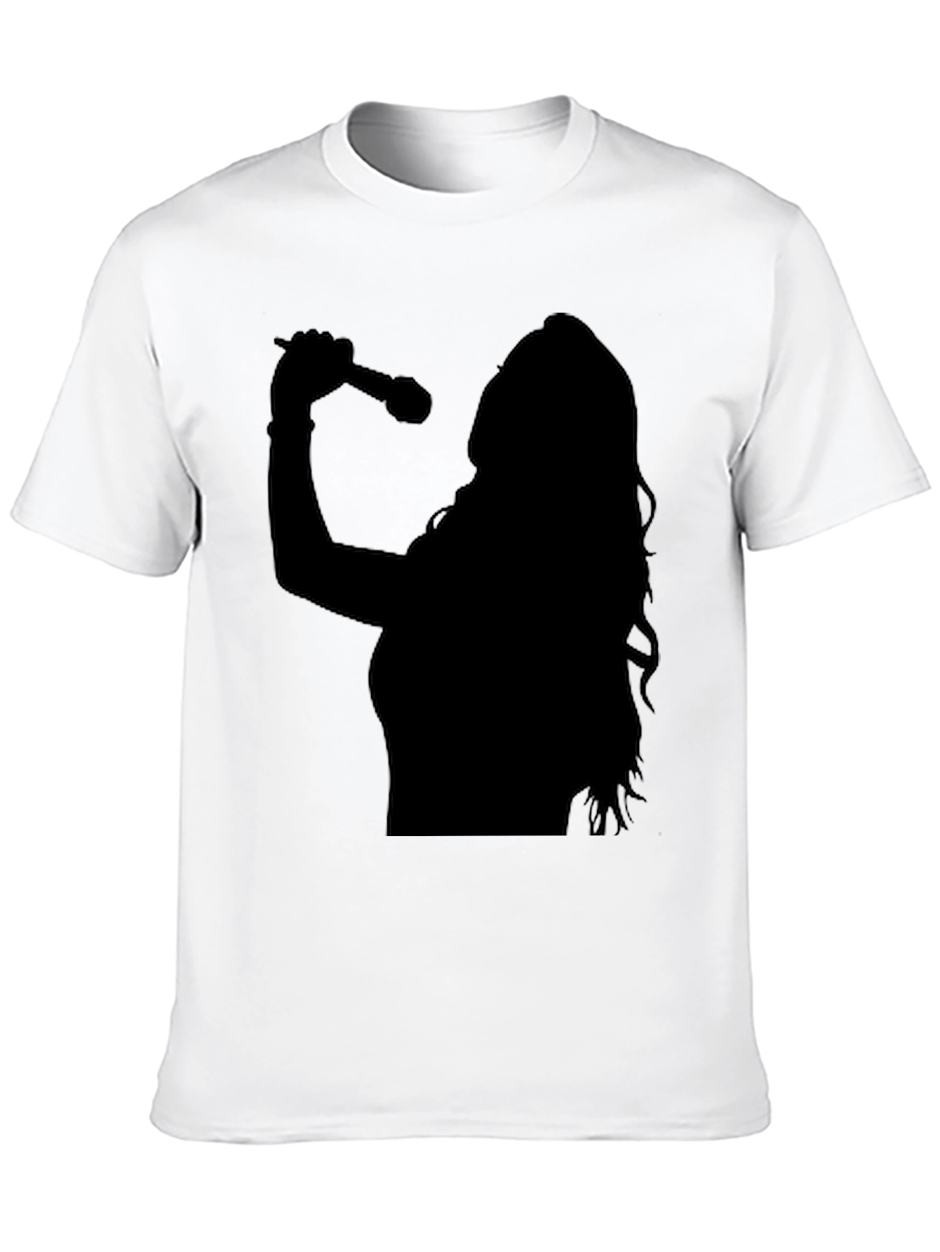 Silhouette Singer Graphic Tee - Black