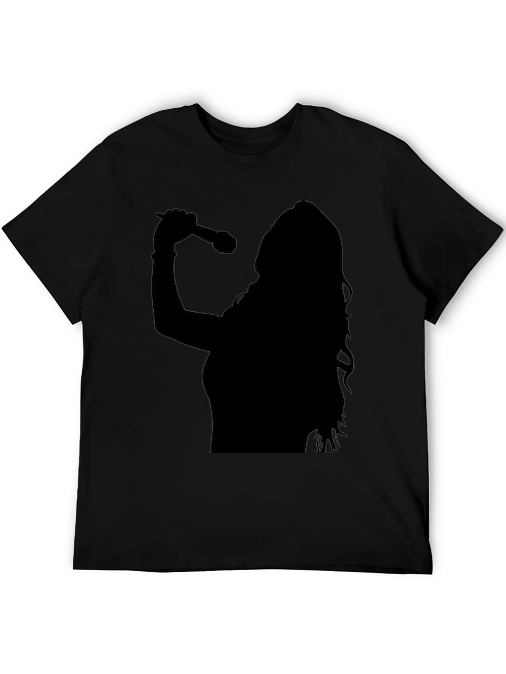 Silhouette Singer Graphic Tee - Black