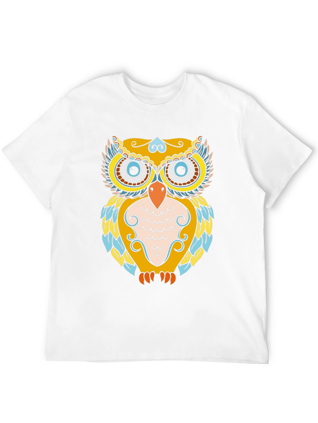 Owl Graphic Print Black T-Shirt