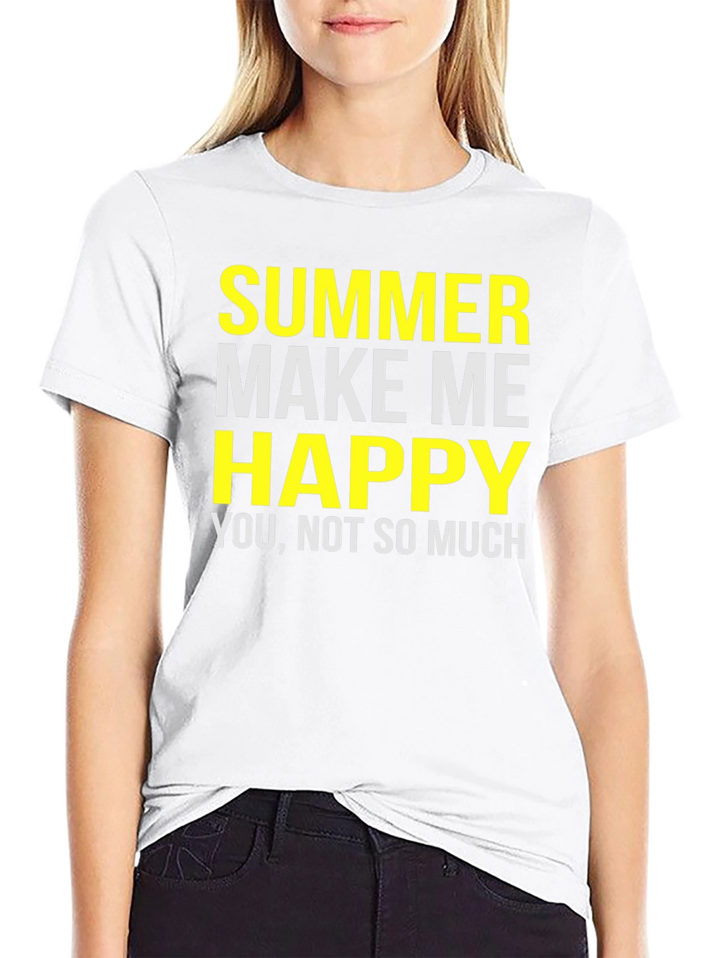 Funny Summer T-Shirt - Make Me Happy Graphic Tee