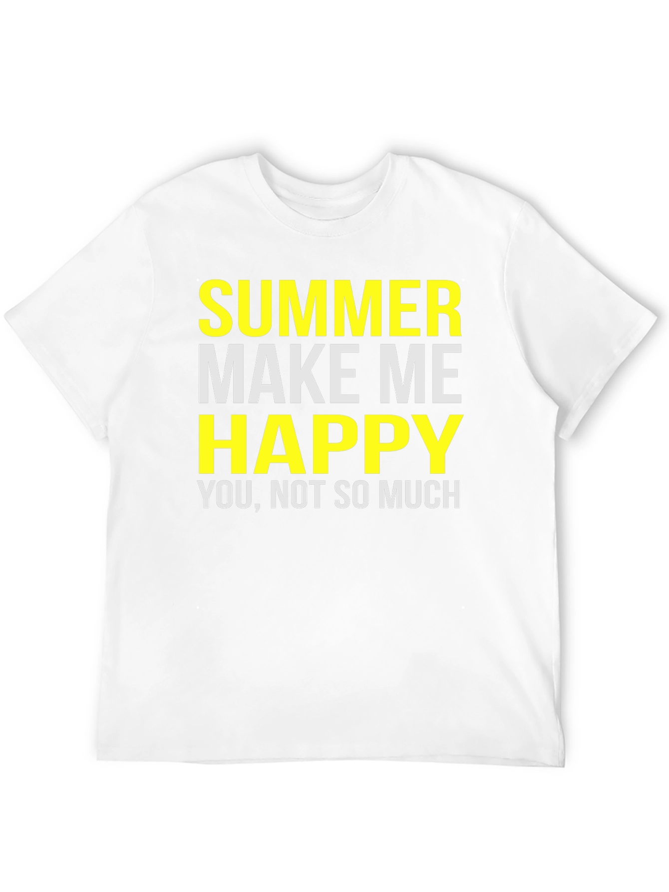 Funny Summer T-Shirt - Make Me Happy Graphic Tee