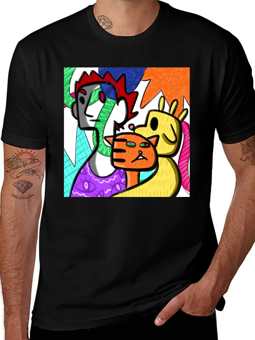Abstract Art T-Shirt - Modern Graphic Tee