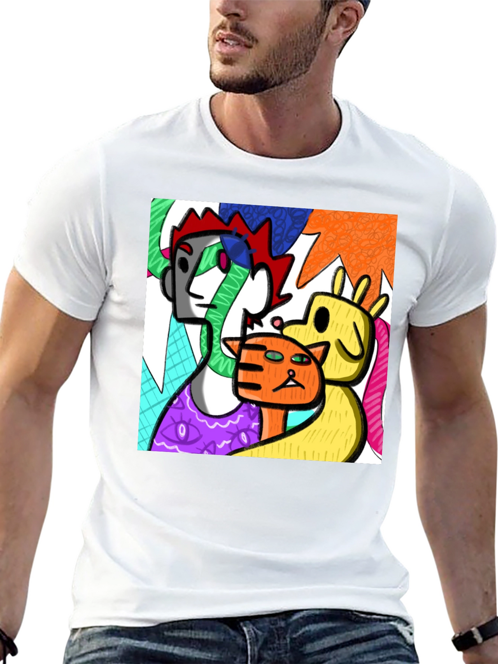 Abstract Art T-Shirt - Modern Graphic Tee