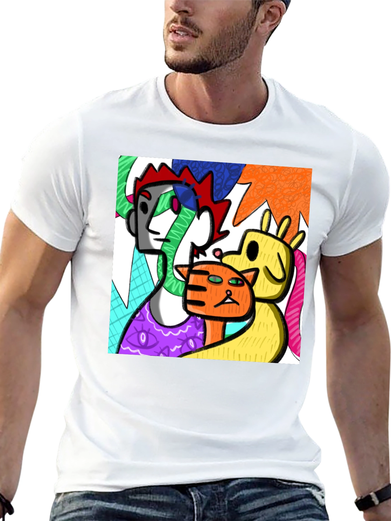 Abstract Art T-Shirt - Modern Graphic Tee