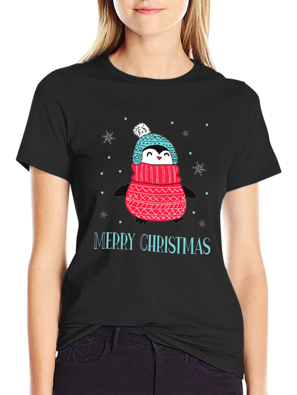 Festive Penguin Christmas T-Shirt