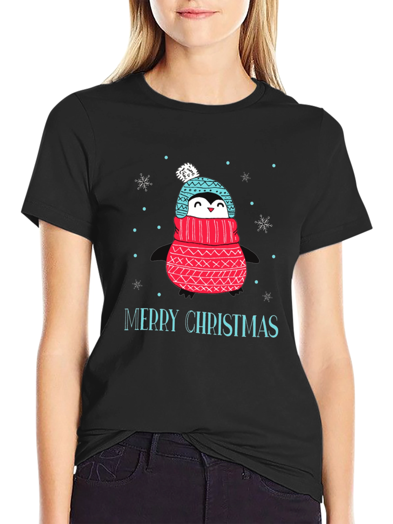 Festive Penguin Christmas T-Shirt