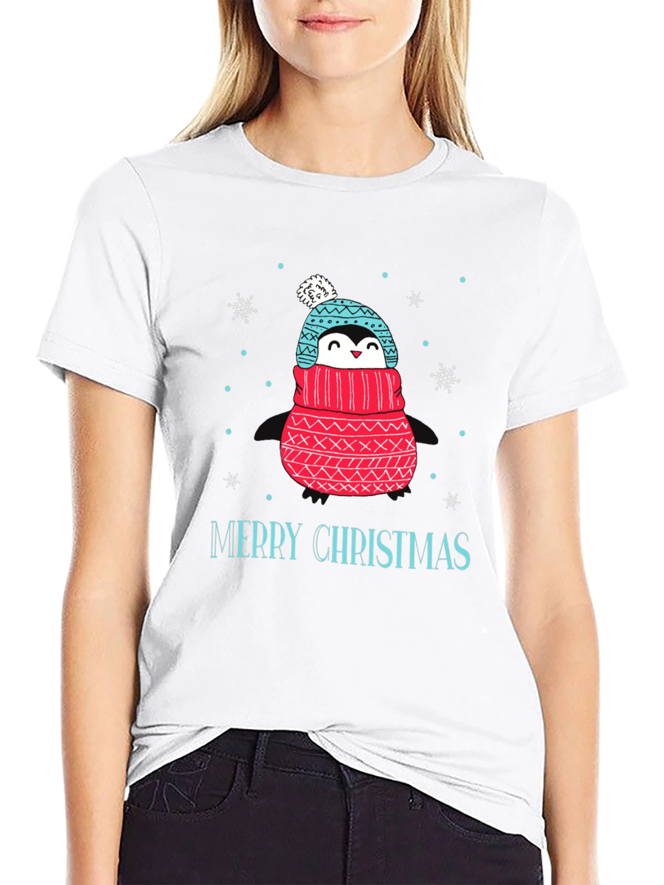Festive Penguin Christmas T-Shirt