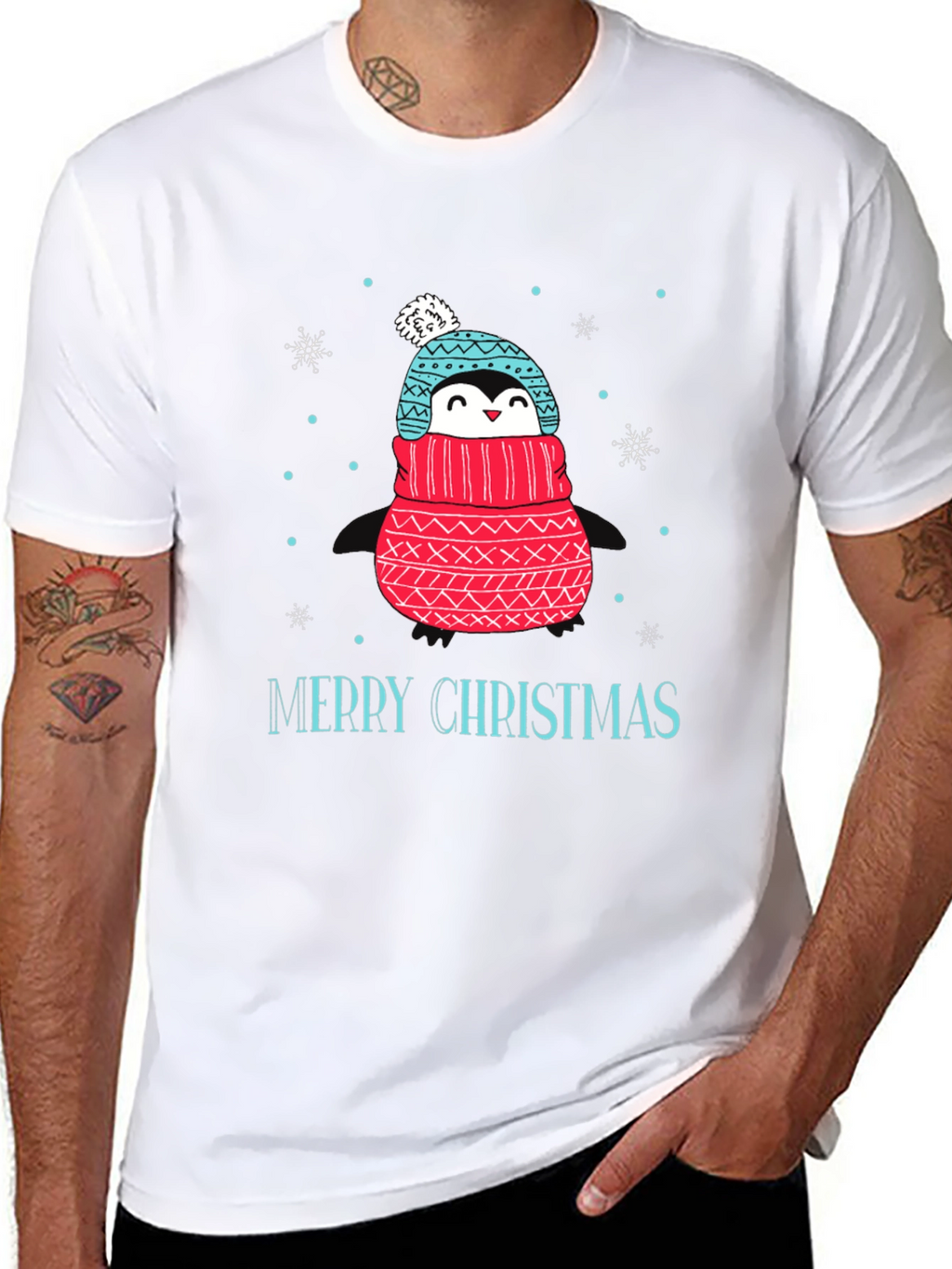 Festive Penguin Christmas T-Shirt