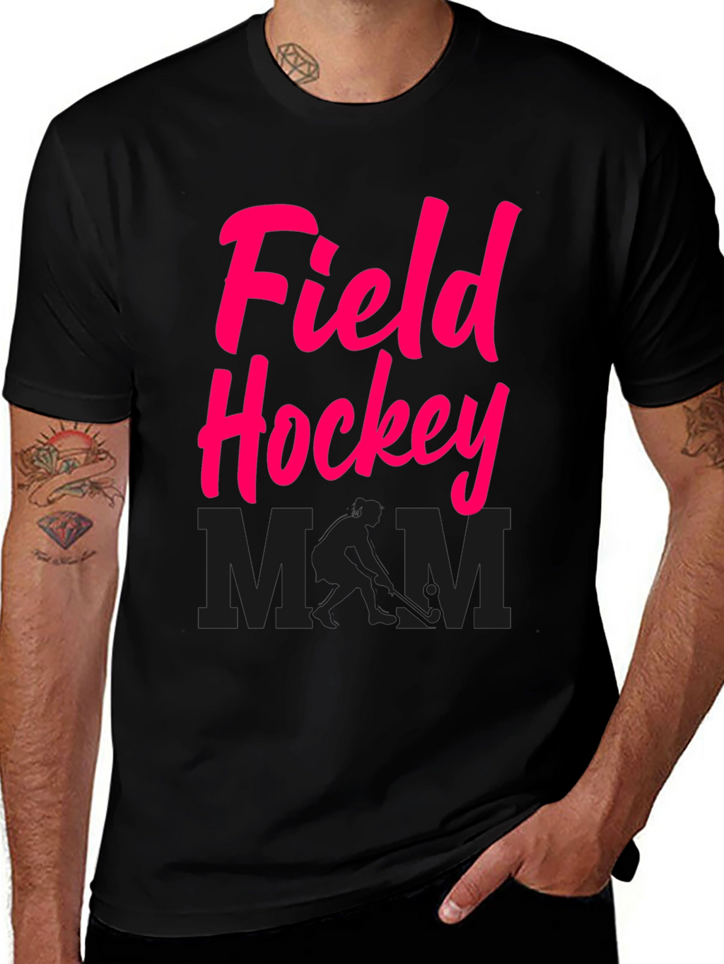 Field Hockey Mom Graphic Tee - Casual Comfort