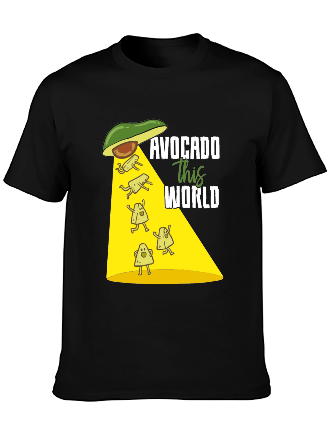 Avocado This World T-Shirt - Funny Alien Abduction Tee
