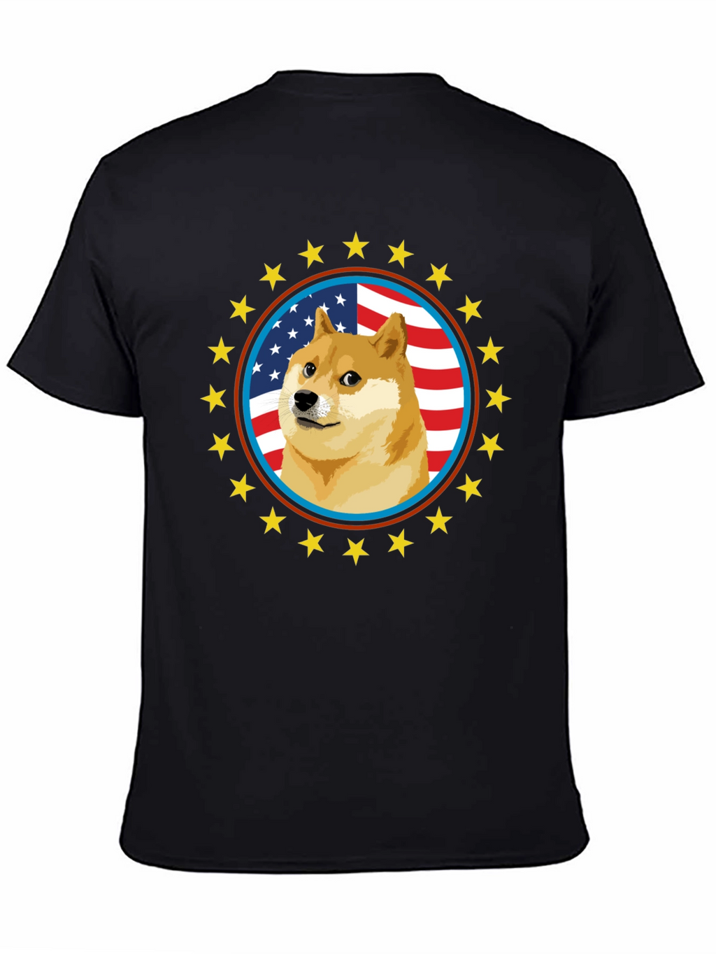 Doge Meme American Flag T-Shirt