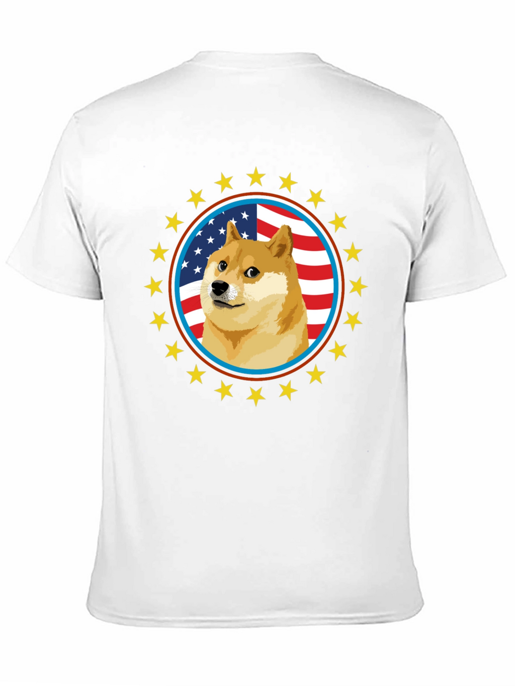 Doge Meme American Flag T-Shirt
