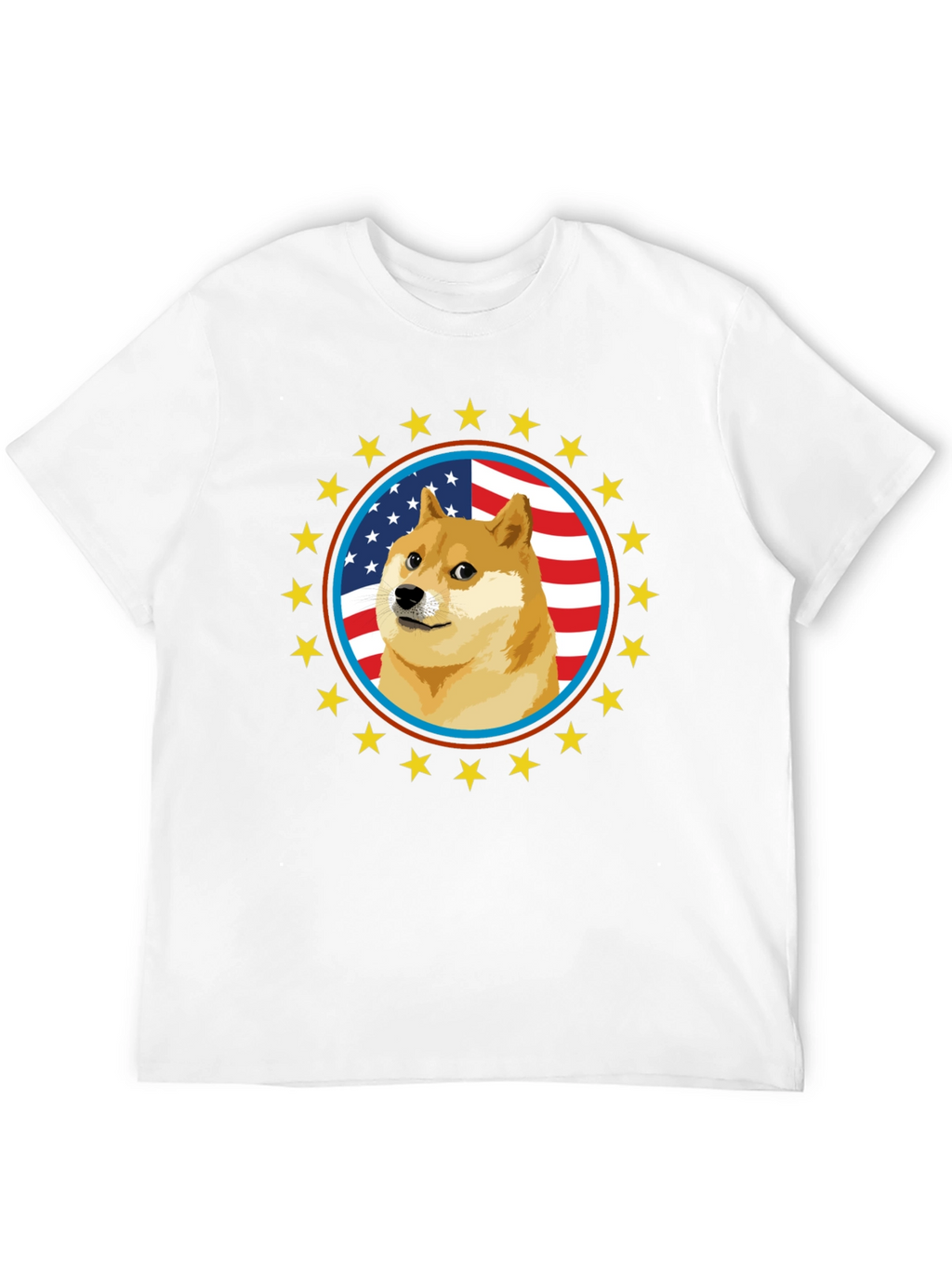 Doge Meme American Flag T-Shirt
