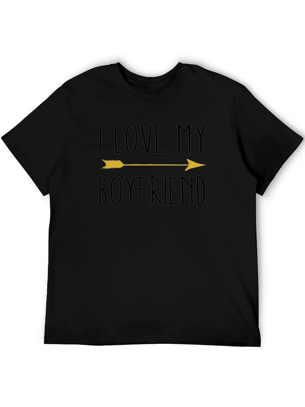 I Love My Boyfriend Arrow Graphic T-Shirt