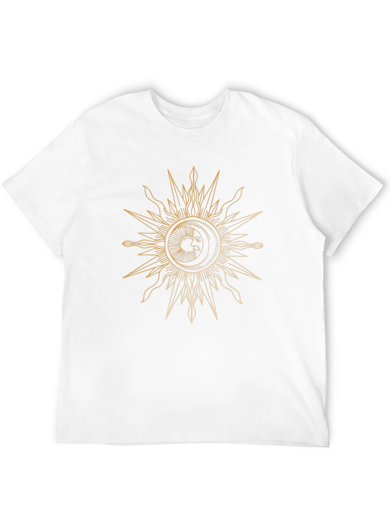 Sun and Moon Graphic Black T-Shirt