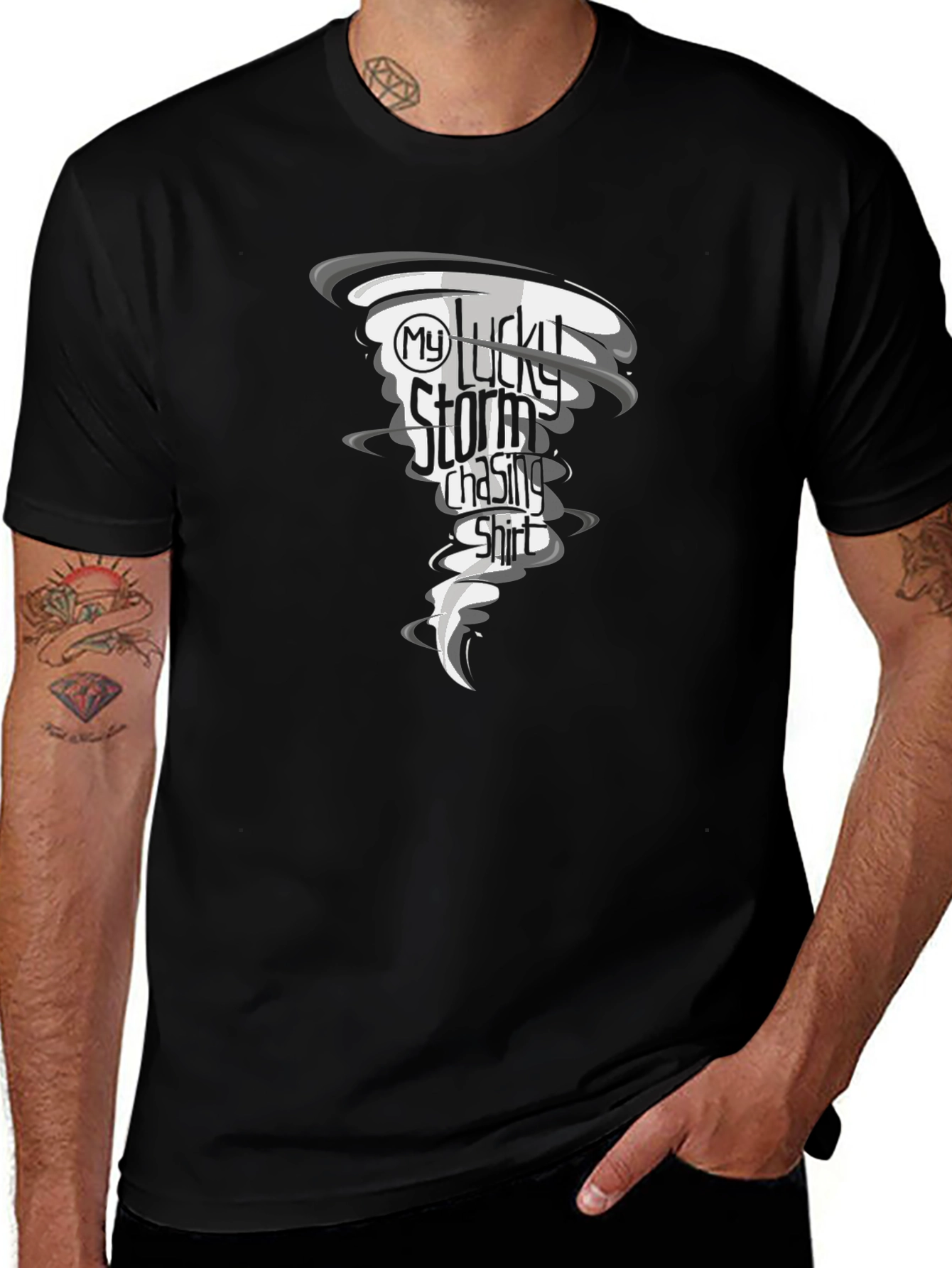 Lucky Storm Chasing Shirt - Tornado Graphic Tee