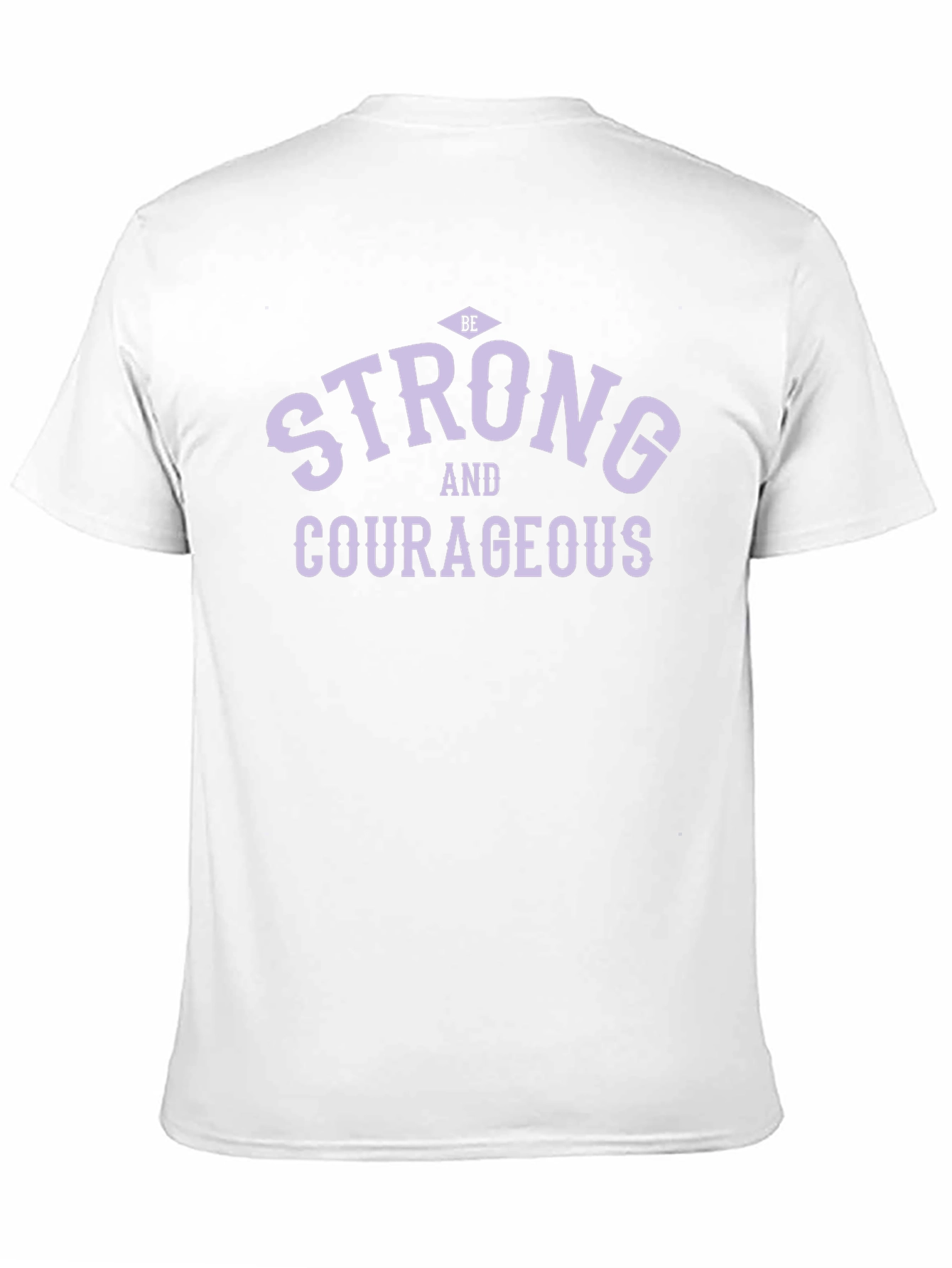 Be Strong and Courageous Black Graphic T-Shirt