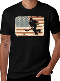 Hockey USA Flag Graphic T-Shirt