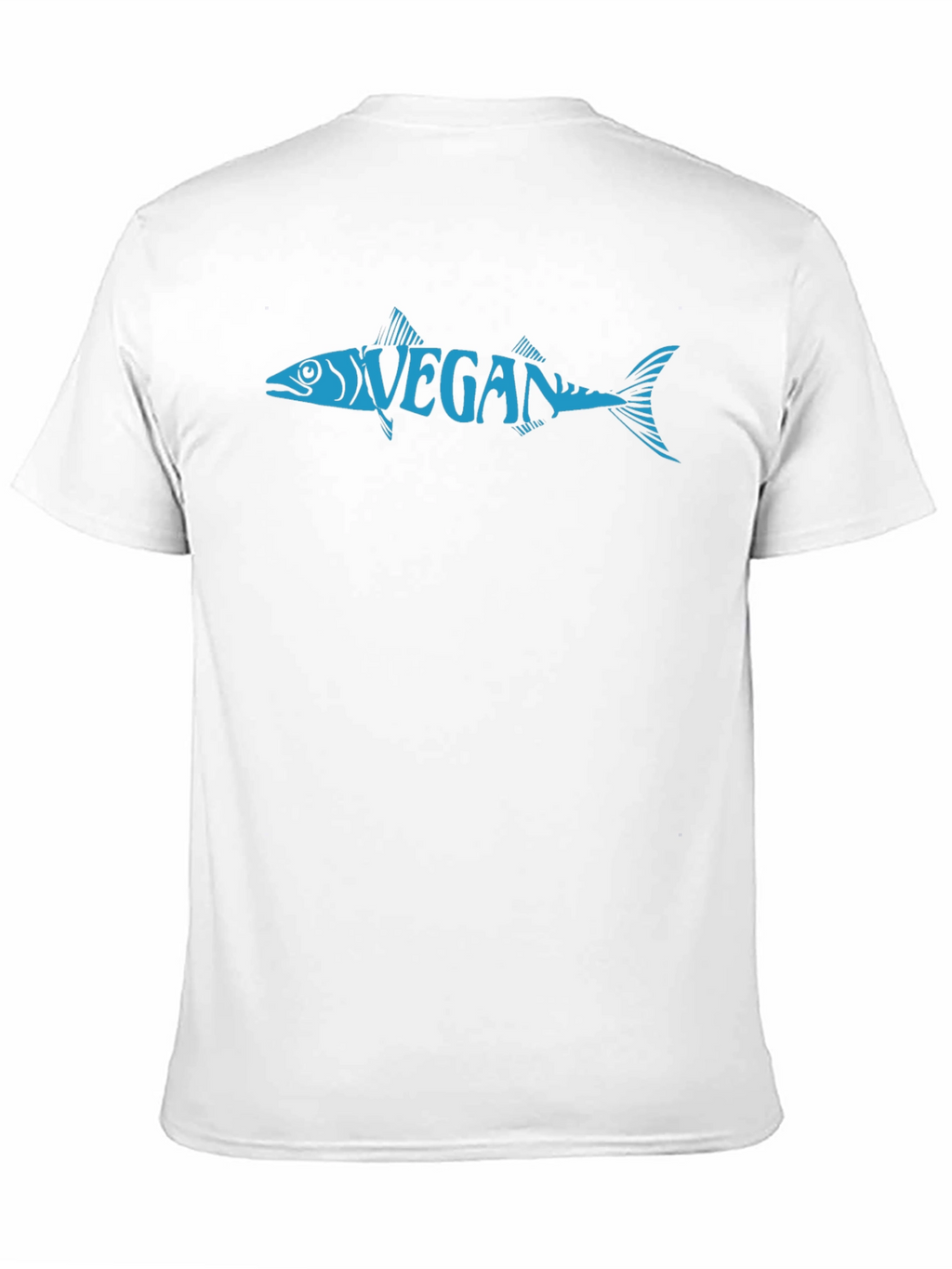 Vegan Fish Graphic Tee - Unisex Crew Neck T-Shirt