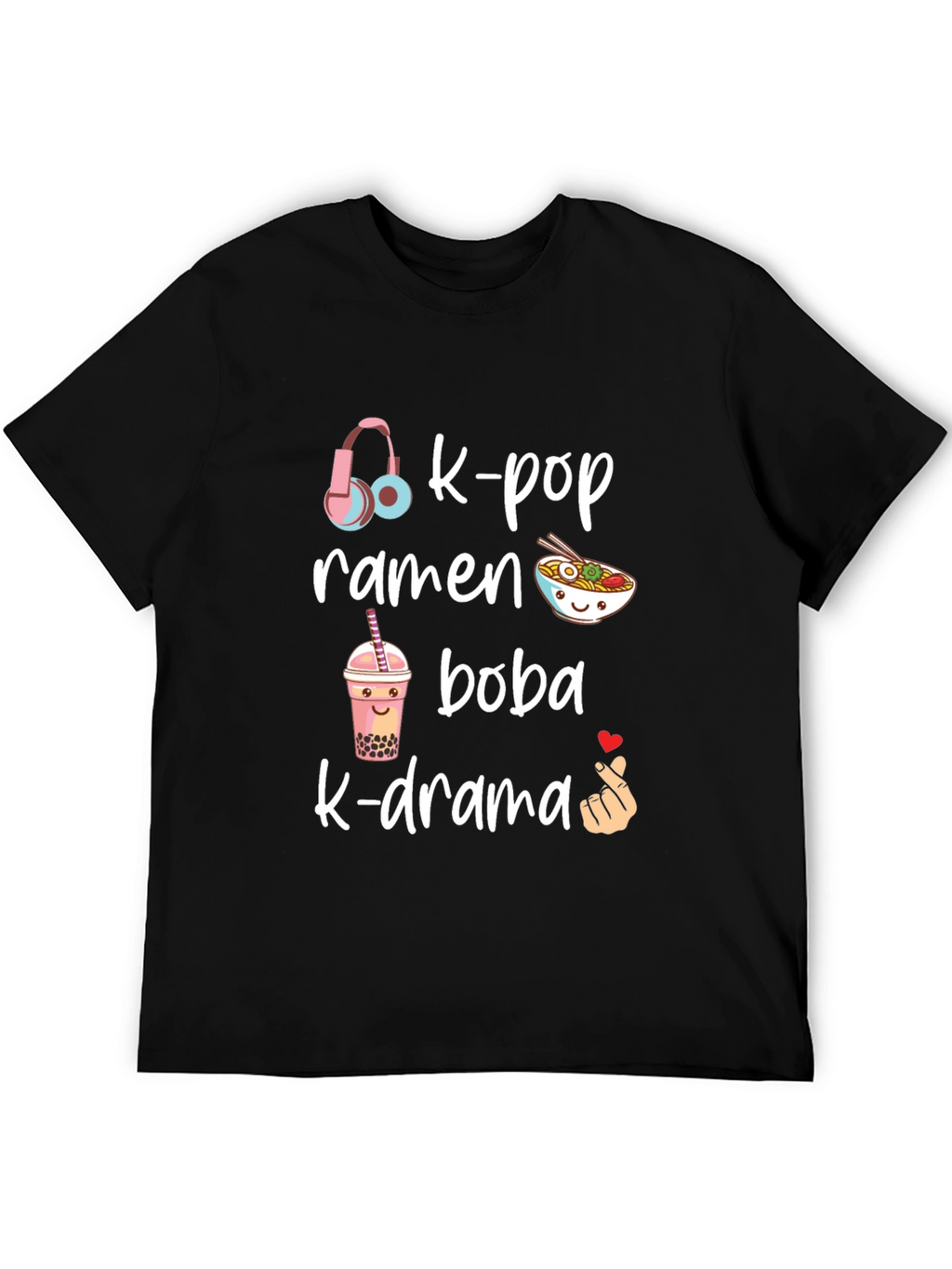 K-Pop Ramen Boba K-Drama T-Shirt