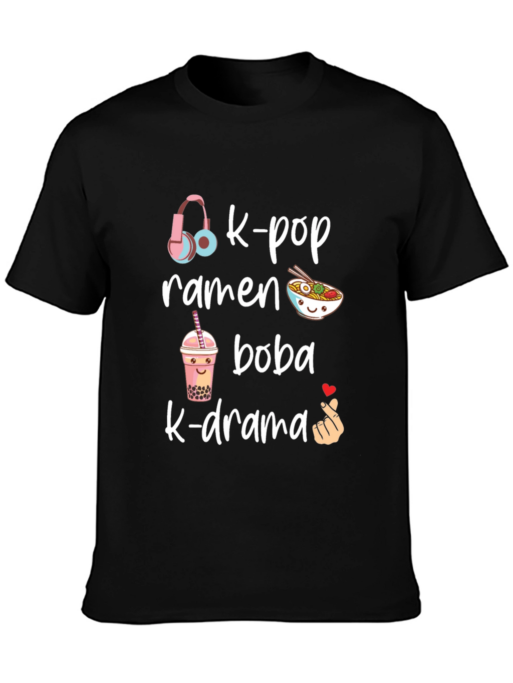K-Pop Ramen Boba K-Drama T-Shirt