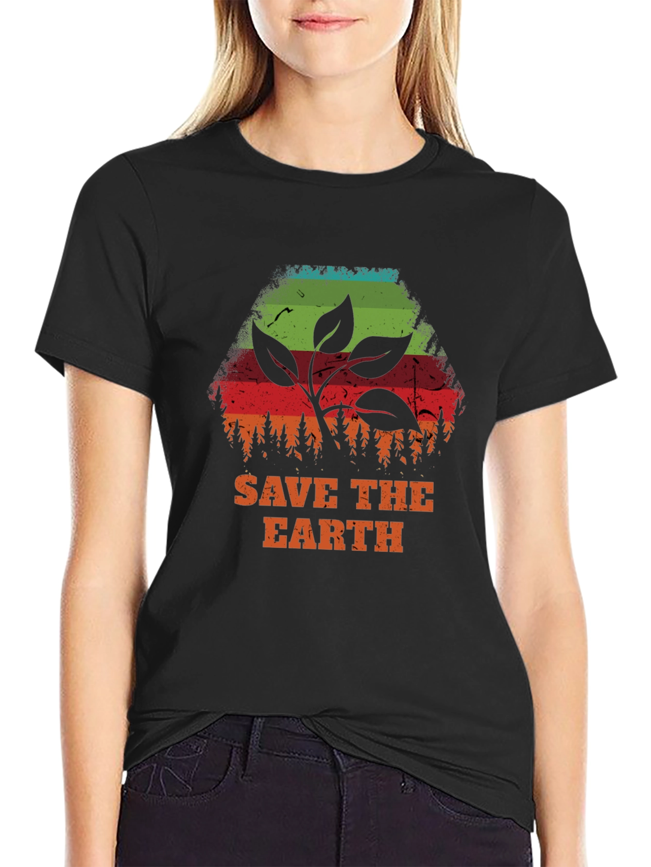 Save the Earth Graphic Tee - Eco-Friendly Design
