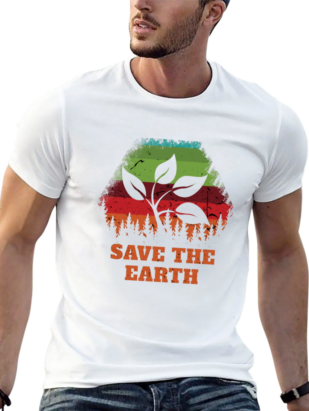 Save the Earth Graphic Tee - Eco-Friendly Design