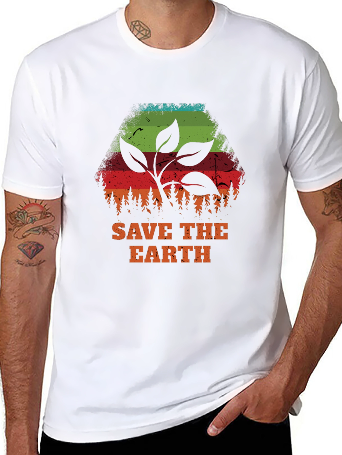 Save the Earth Graphic Tee - Eco-Friendly Design