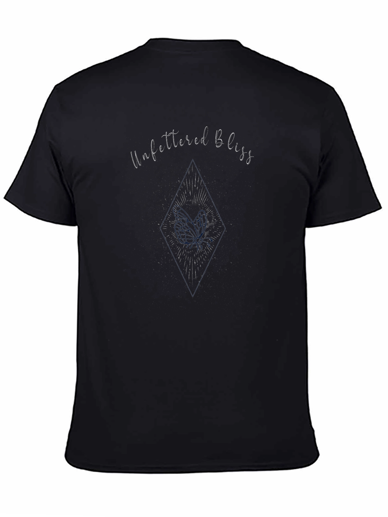 Unfettered Bliss Graphic Black T-Shirt