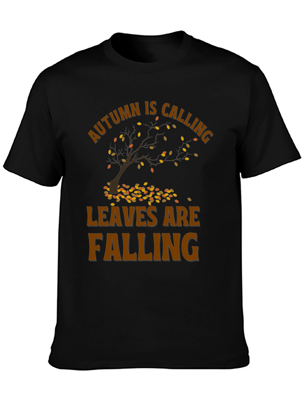 Autumn Calling T-Shirt - Falling Leaves Design