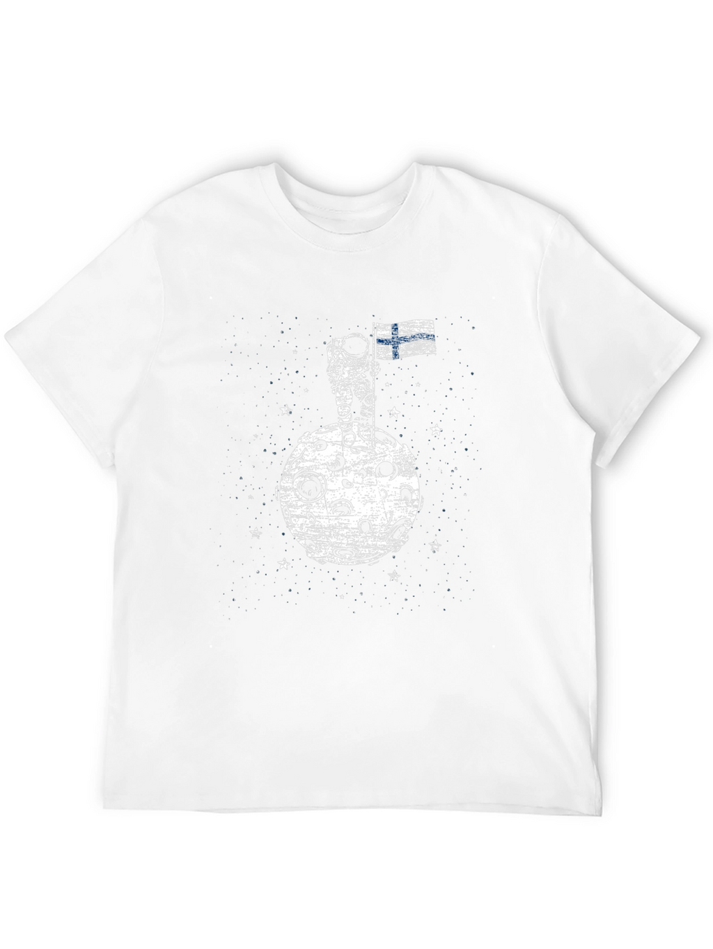 Finland Astronaut Flag Graphic T-Shirt