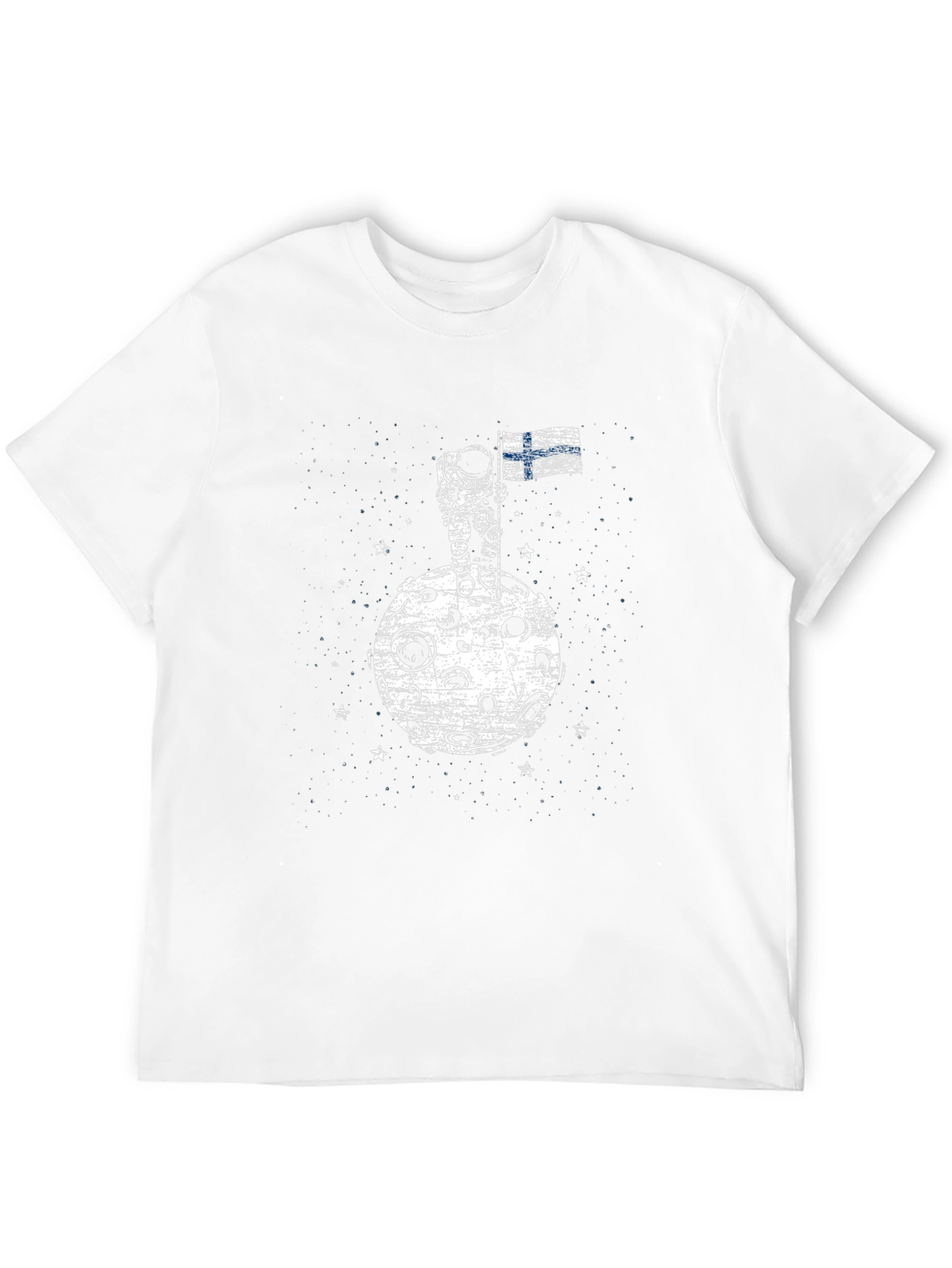Finland Astronaut Flag Graphic T-Shirt