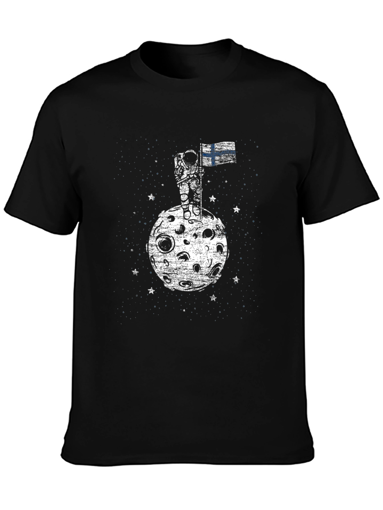 Finland Astronaut Flag Graphic T-Shirt