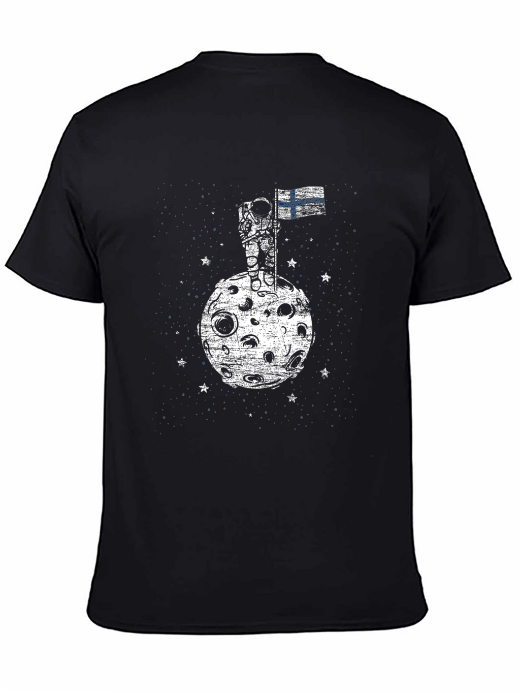 Finland Astronaut Flag Graphic T-Shirt