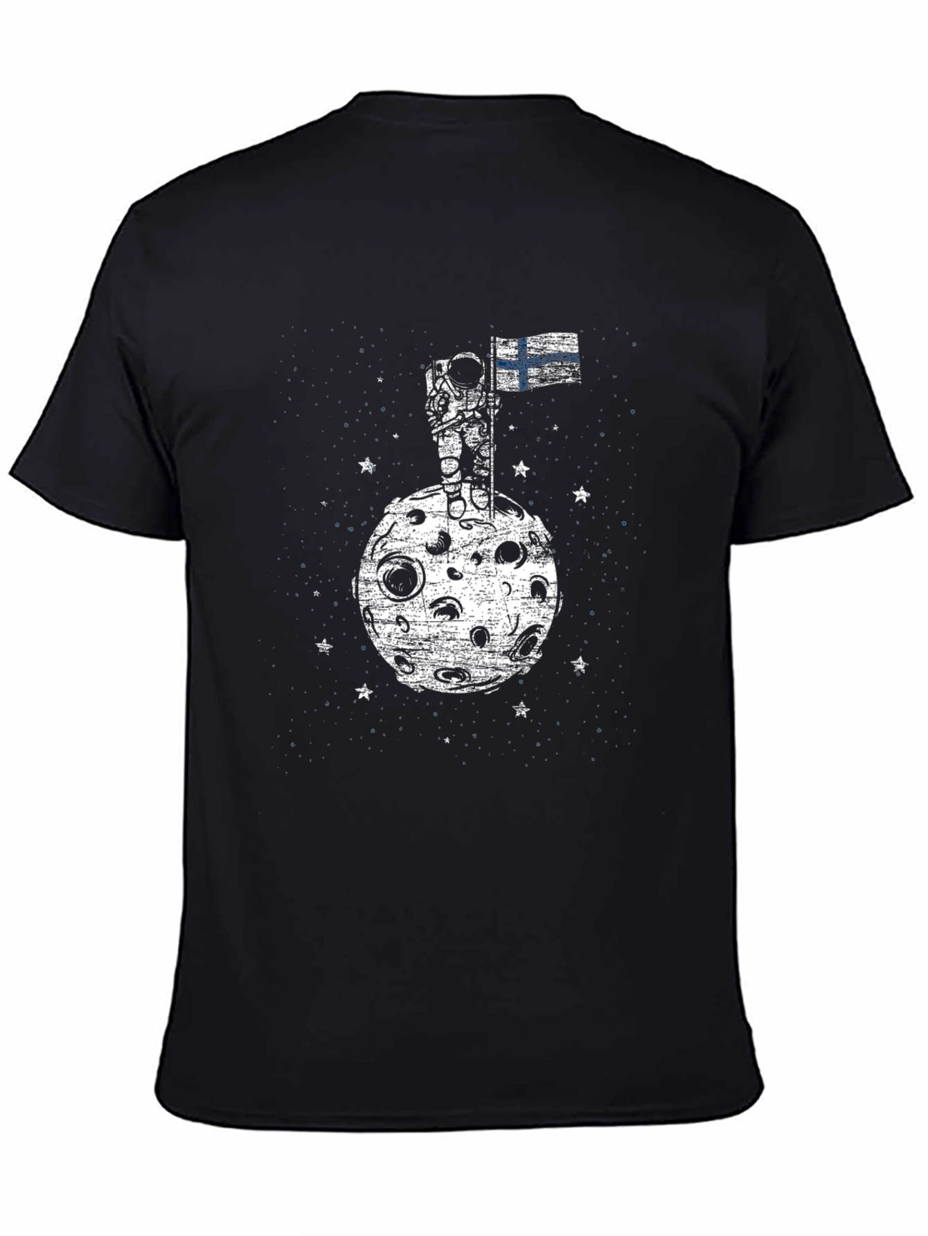 Finland Astronaut Flag Graphic T-Shirt