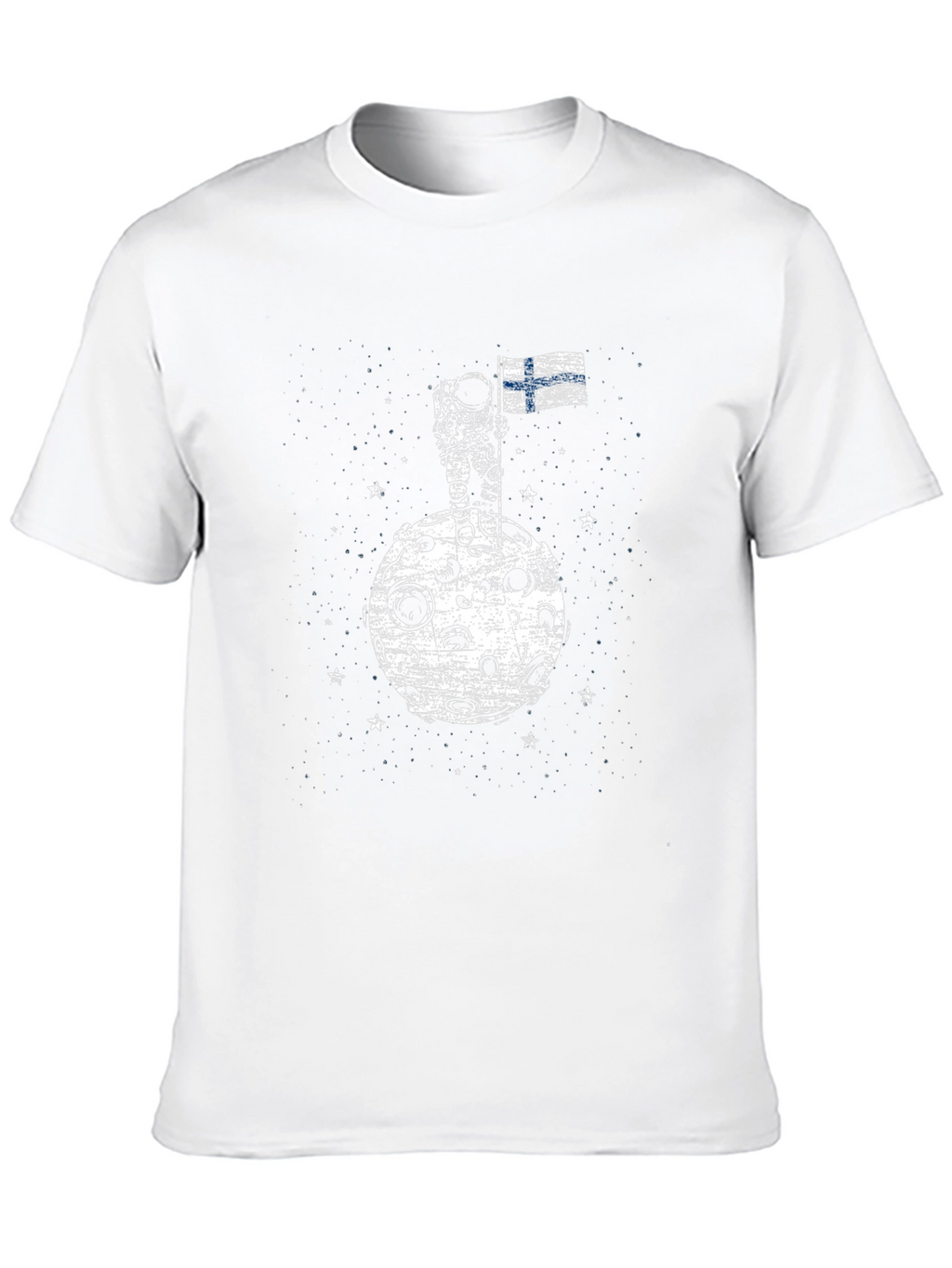 Finland Astronaut Flag Graphic T-Shirt